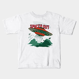 Extraterrestrial Encounter | Spaced Out UFO T-Shirt Design Kids T-Shirt